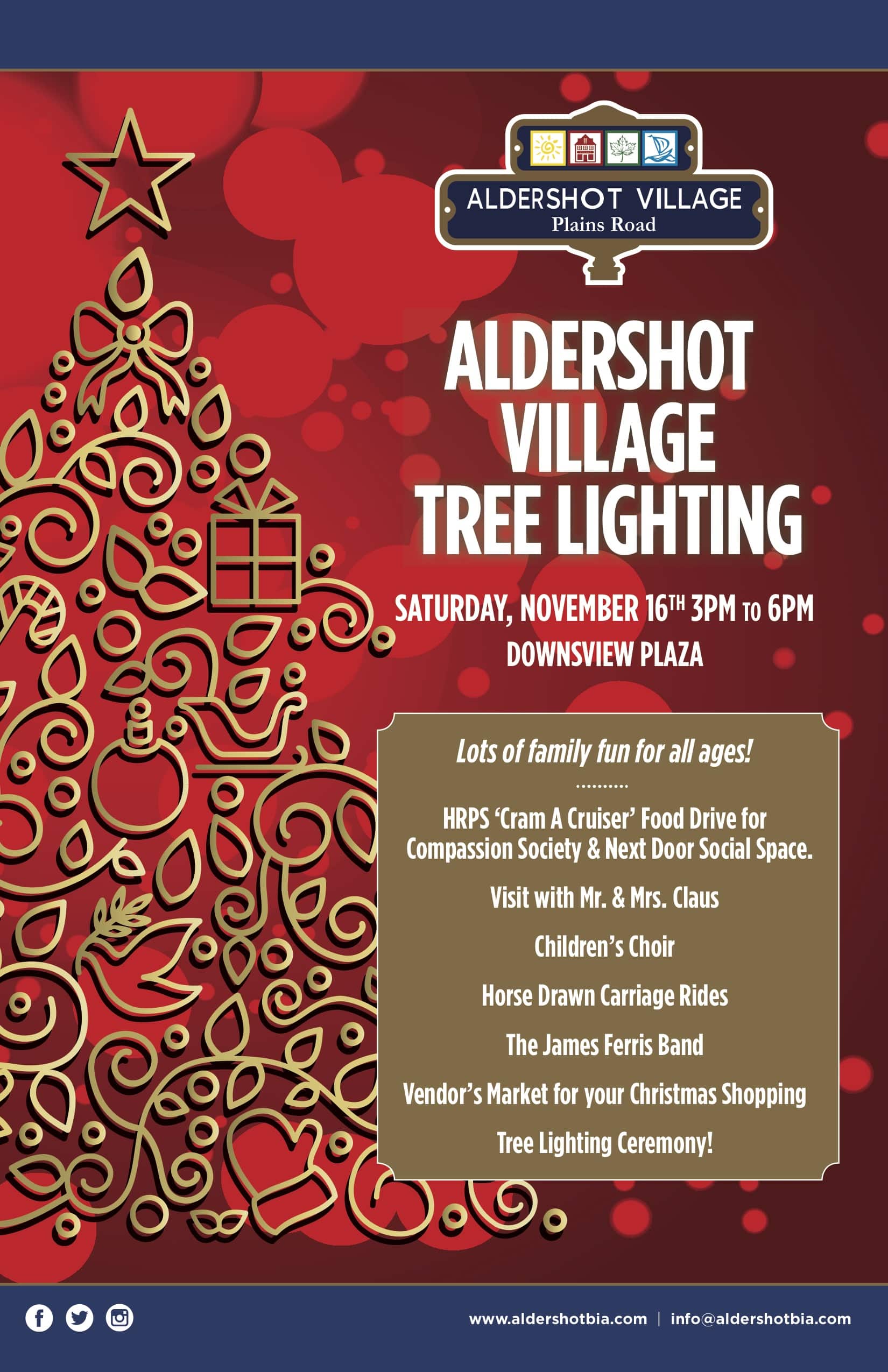 Aldershot Village Tree Lighting - Aldershot Village