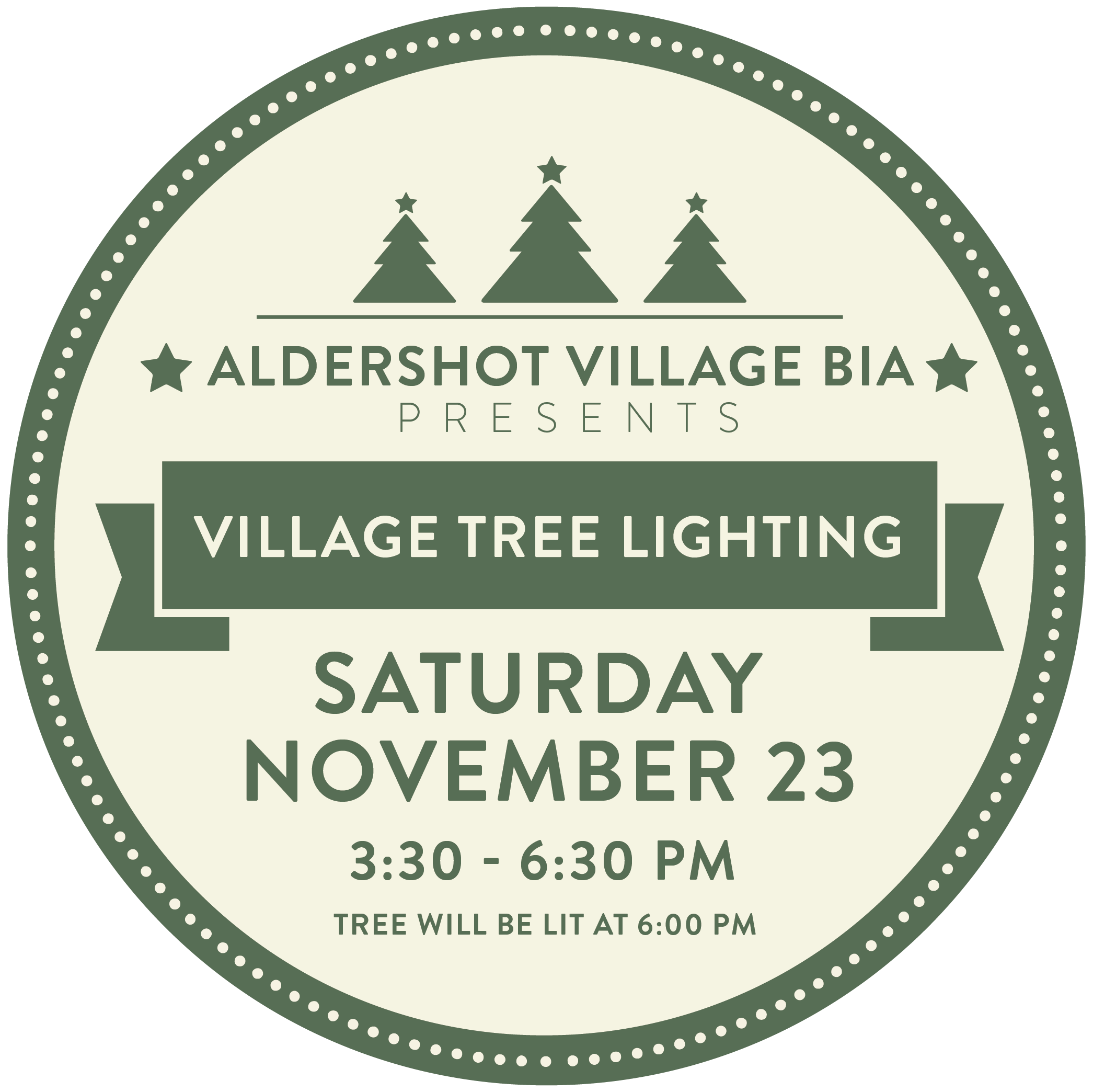 Aldershot Village Tree Lighting 2024